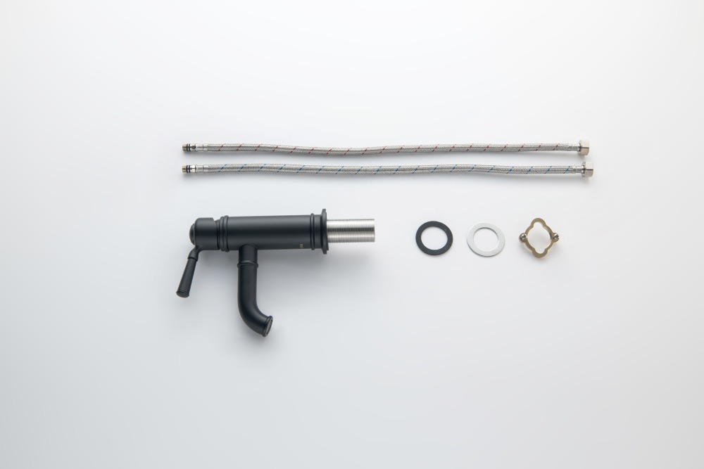 Смеситель для раковины Aquanet Классик без донного клапана матовый черный AQ1510MB