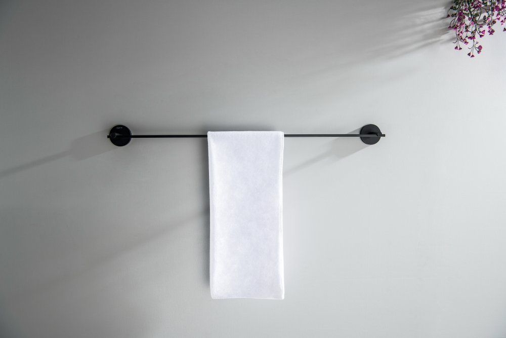 Полотенцедержатель Aquanet БЕТТА 600 мм матовый черный AQ4614MB