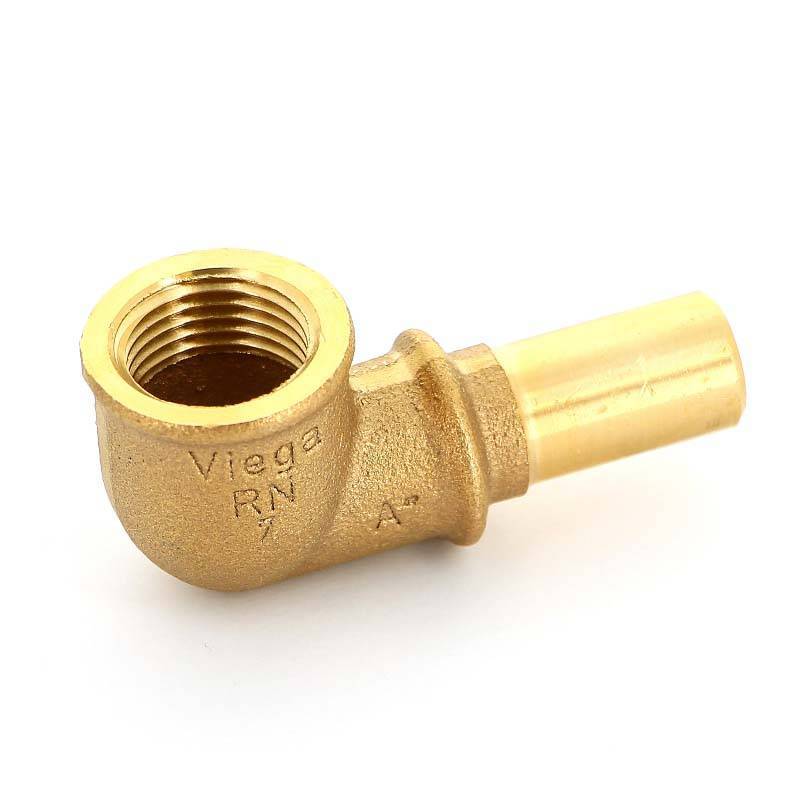 Угол-вставка 90° пресс Viega Sanpress 15 мм x 1/2 бронза 308001
