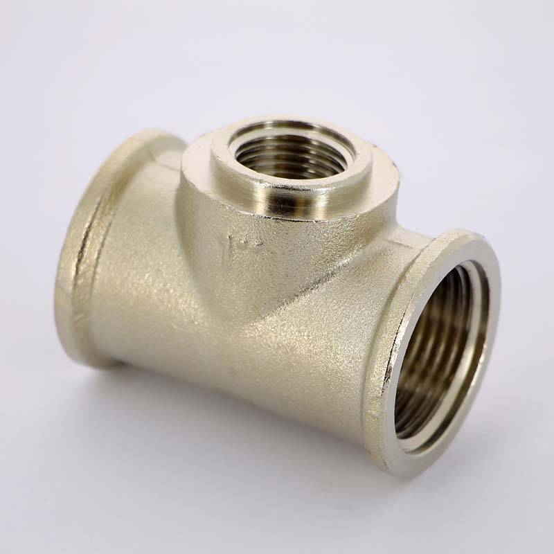 Тройник никелированный Uni-Fitt 1x1/2x1 ВР-ВР-ВР 615N4240