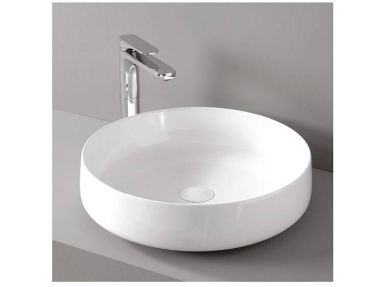 Раковина накладная Artceram Cognac 480x480x125 мм Glossy White COL0020100