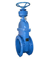 Задвижка с обрезиненным клином Tecofi F4 Ду 600 Ру 16 с редуктором VOC4241C08EP0600