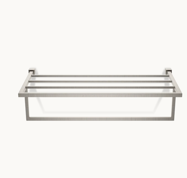 Полотенцедержатель с полкой Decor Walther CORNER 600x305x120 мм никель сатинированный 0561334