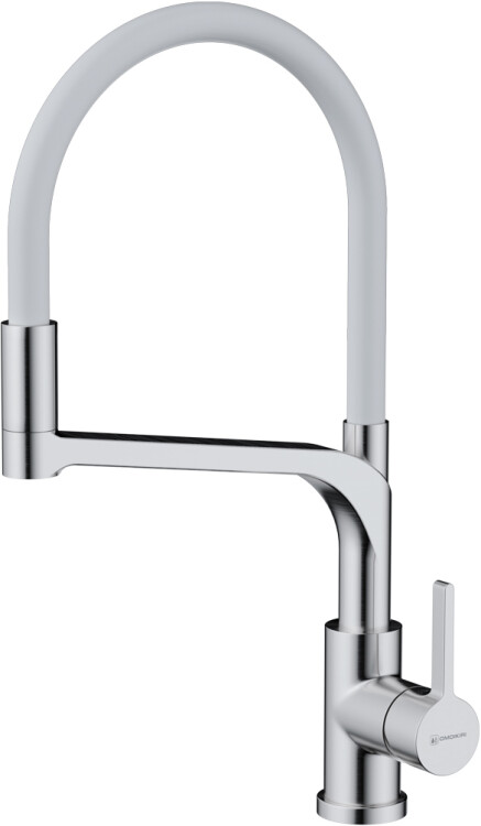 Смеситель для кухни OMOIKIRI Sinto 2 Plus нержавеющая сталь / белый 4994468