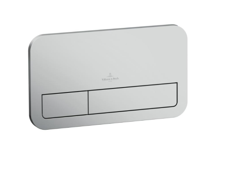 Панель смыва для унитаза Villeroy & Boch ViConnect E200 хром матовый 92249069
