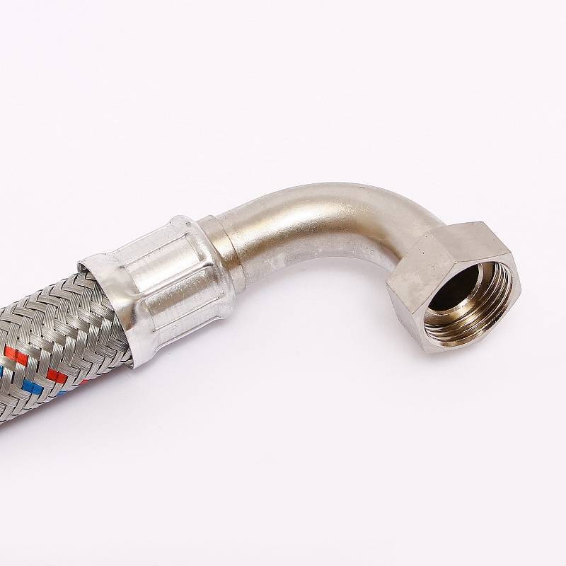 Гибкая подводка антивибрационная Uni-Fitt НВ 1 угловая 60 см DN 25 оцинкованная сталь 505S4406