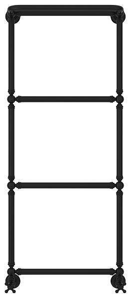 Полотенцесушитель водяной Сунержа Ренессанс 500x1260 мм матовый черный с комплектом вентилей 31-0281-1250