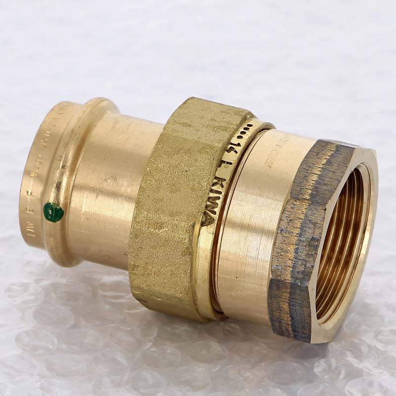 Муфта разъёмная пресс Viega Sanpress бронза 35x1 1/4 ВР 138875