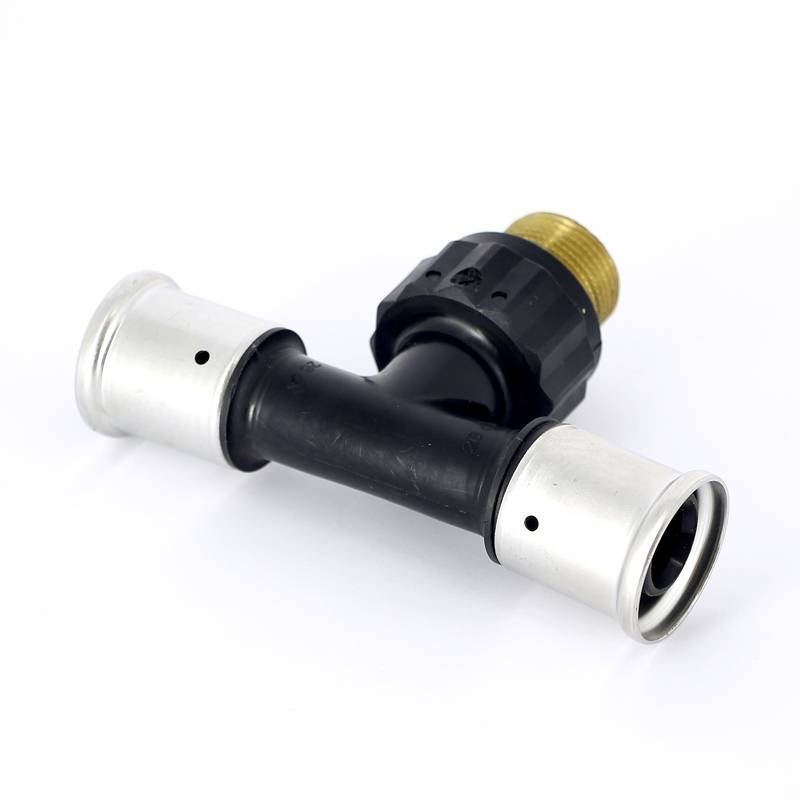 Тройник пресс с наружной резьбой HENCO PVDF 26х3/4х26 14PK-260526