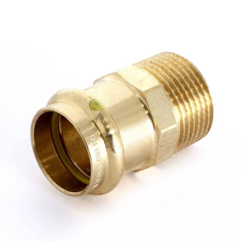 Муфта пресс с наружной резьбой Viega Profipress G 28 мм х 1 бронза 346287