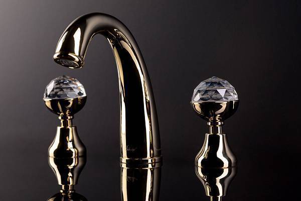 Смеситель для раковины высокий Boheme Imperiale Presente золото глянцевое 332