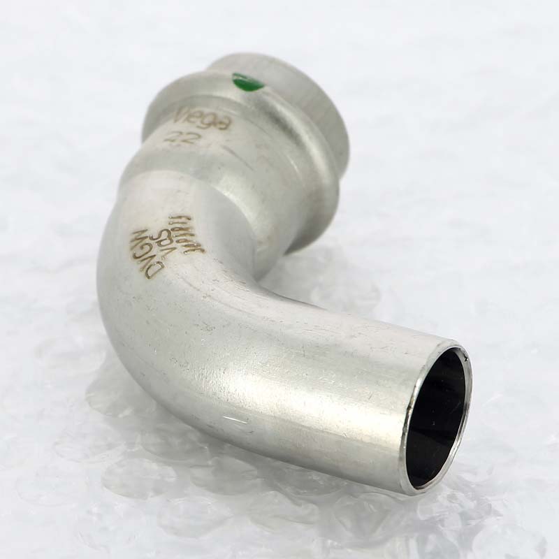 Отвод однораструбный 90° Viega Sanpress Inox пресс нержавеющая сталь 22 мм 435721