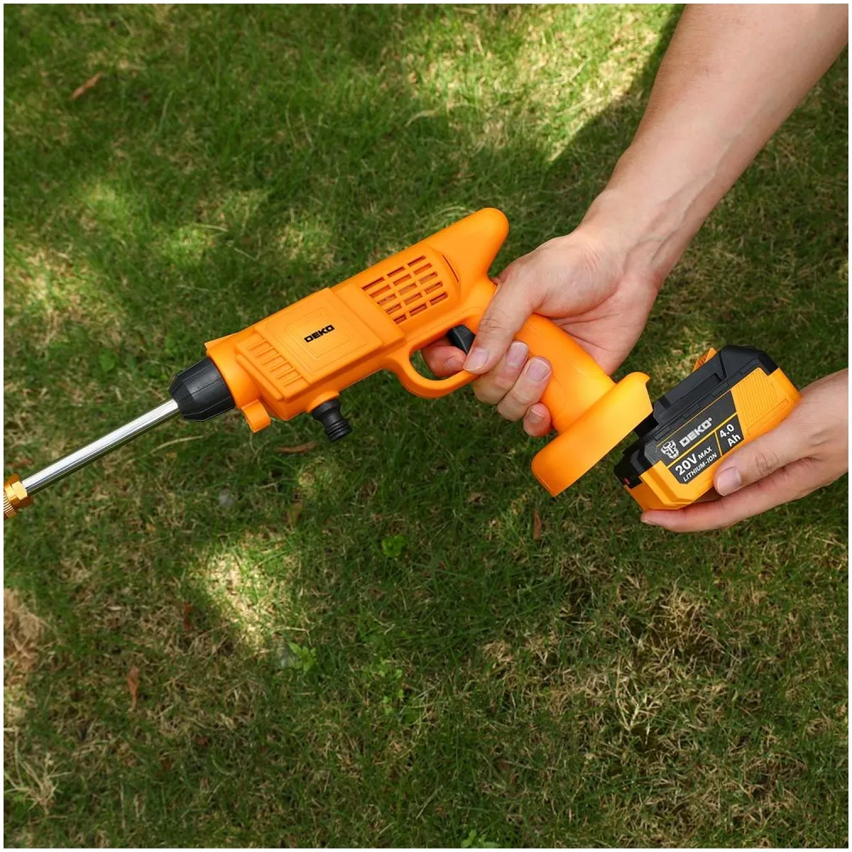 Мойка высокого давления аккумуляторная Deko DKCW25 40 бар 2x4.0 Ач кейс 063-4301