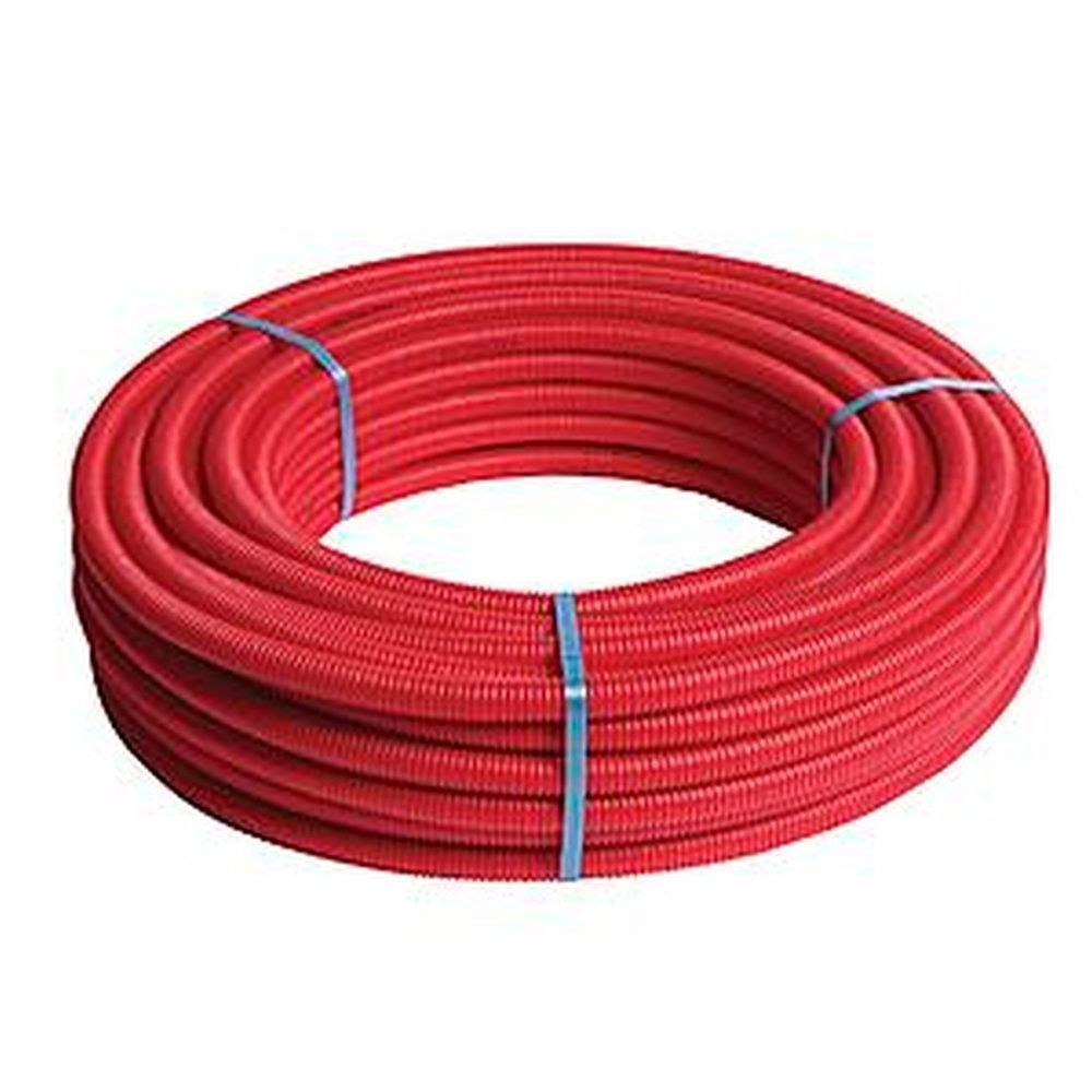 Труба гофрированная защитная Henco 20 мм красная 50 м 50-MR20