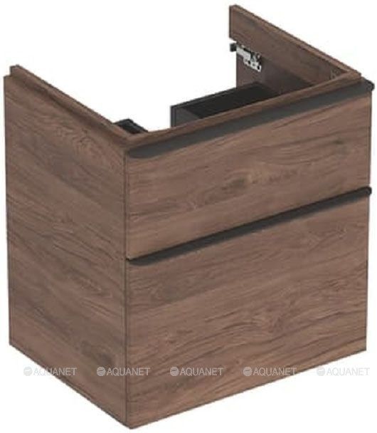 Тумба для раковины Geberit Smyle Square 58.4х61.7х47 см темный орех 500.352.JR.1