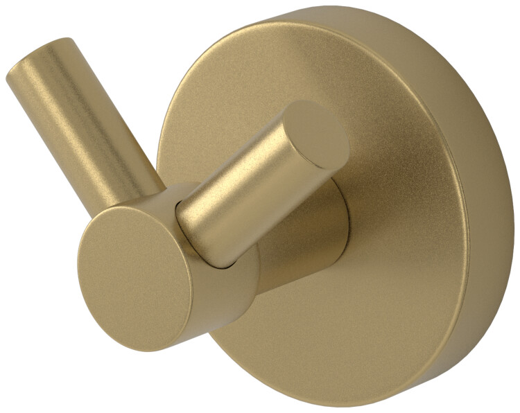 Крючок для полотенцесушителя двойной Сунержа Виктория 50х43х50 мм золотой шёлк 3230070000