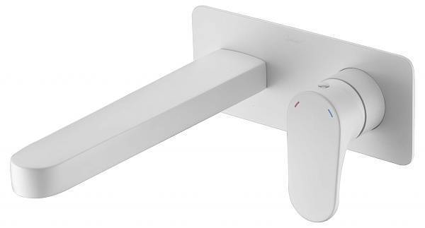 Смеситель для раковины встраиваемый Boheme Spectre белый матовый 455-MW