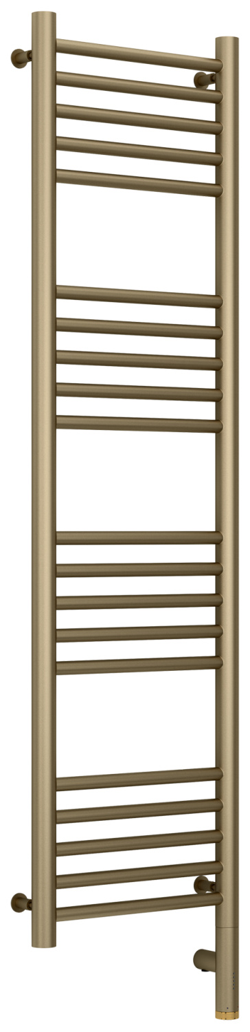 Полотенцесушитель электрический Сунержа Богема 3.0 прямая 332x1324 мм правый матовый золотой шелк 32-5805-1230