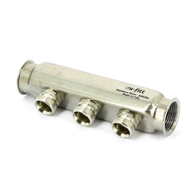 Коллектор из нержавеющей стали Uni-Fitt 1 3 выхода 3/4 EK 430I4303