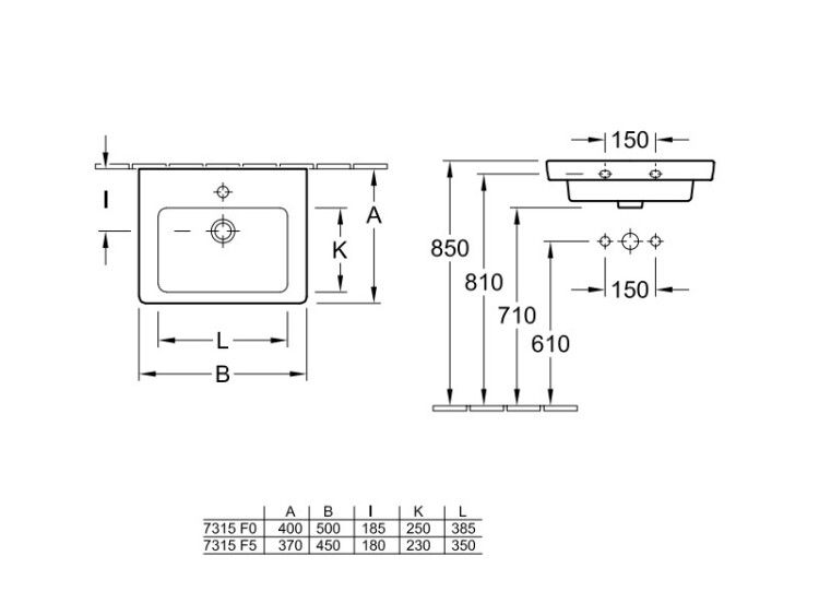 Раковина-рукомойник Villeroy & Boch Subway 2.0 500x400 мм CeramicPlus альпийский белый 7315F0R1