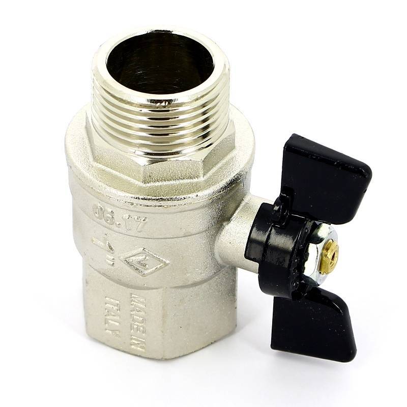 Кран шаровой Bugatti New Jersey 1 НР-ВР бабочка 09170006