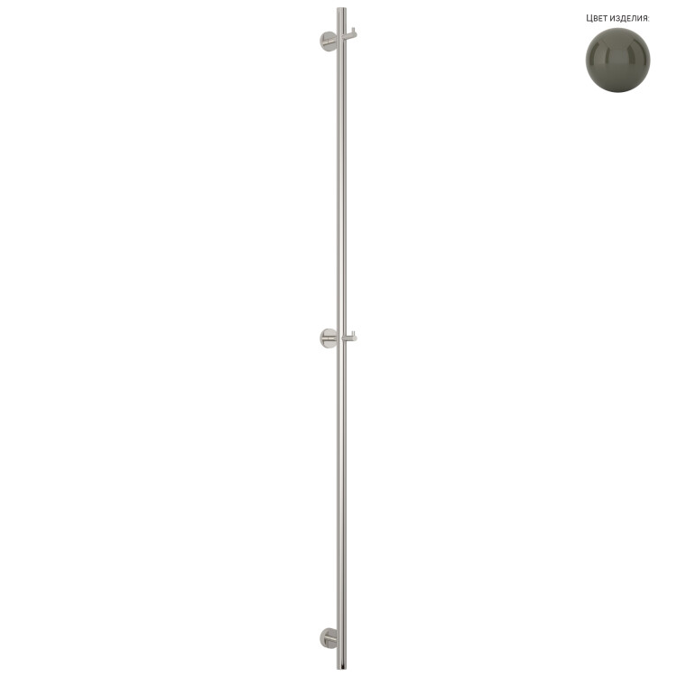 Полотенцесушитель электрический Сунержа Аскет 1650x50 мм коричнево-серый RAL 7013 7013-0850-1650