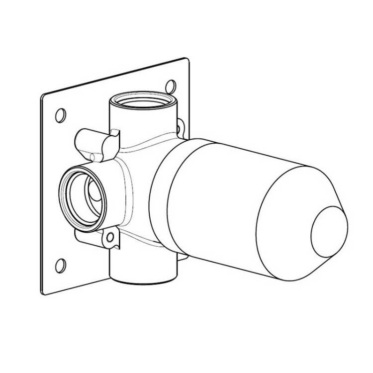 Внутренняя часть для настенного однорычажного смесителя Carimali W4700