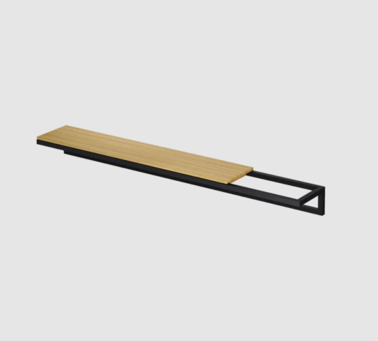Полотенцедержатель Bette BetteLux Shape 400x120x70 мм черный матовый Q030-815