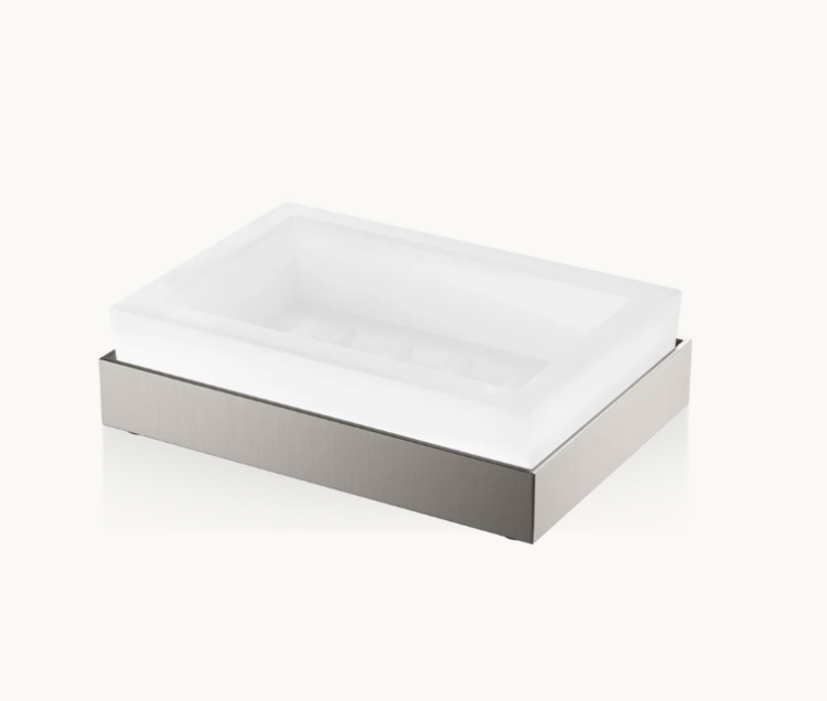 Мыльница настольная Decor Walther STONE 130x90x40 мм никель сатинированный 0562634