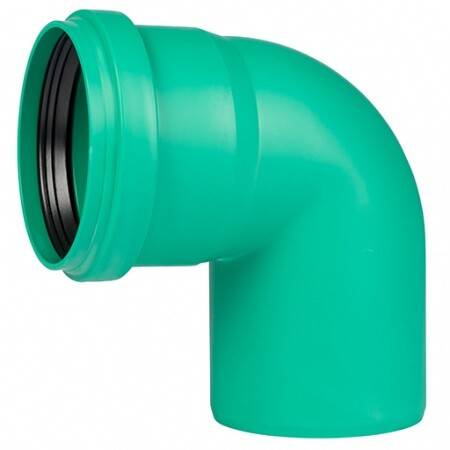 Отвод канализационный Ostendorf KG2000 KG2000B 87° 110 мм RAL 6017 771350