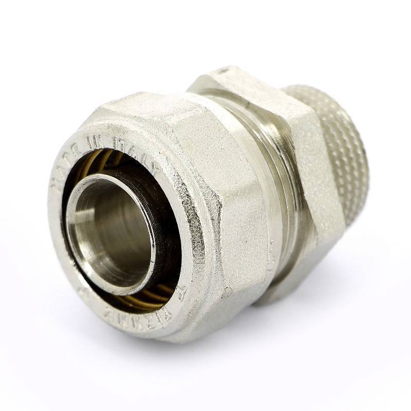 Муфта обжимная Tiemme никелированная 26х3/4 НР 1600010