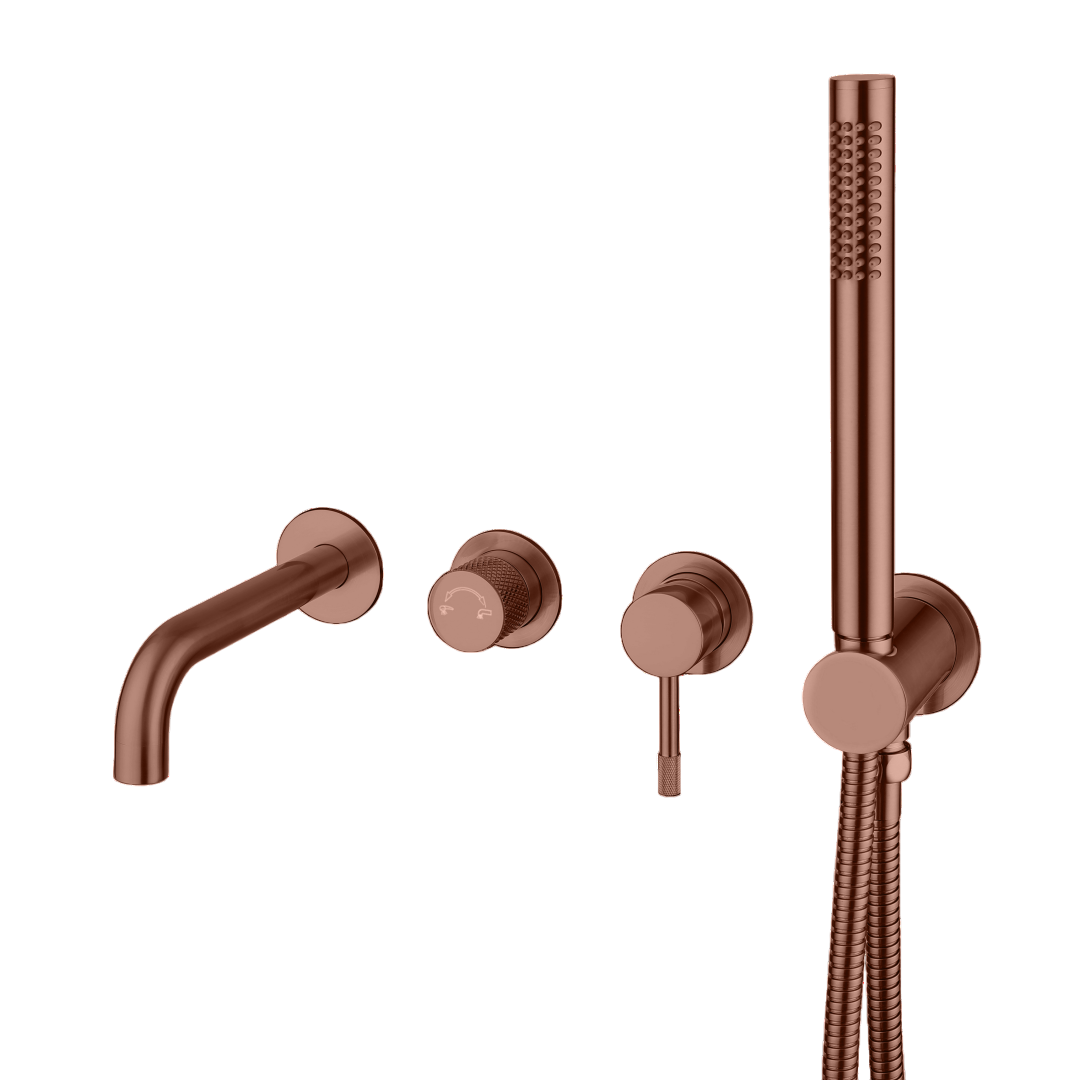 Смеситель для ванны и душа встраиваемый Boheme Uno на 3 потребителя излив 20.9 см бронза матовая 464-3-BRB