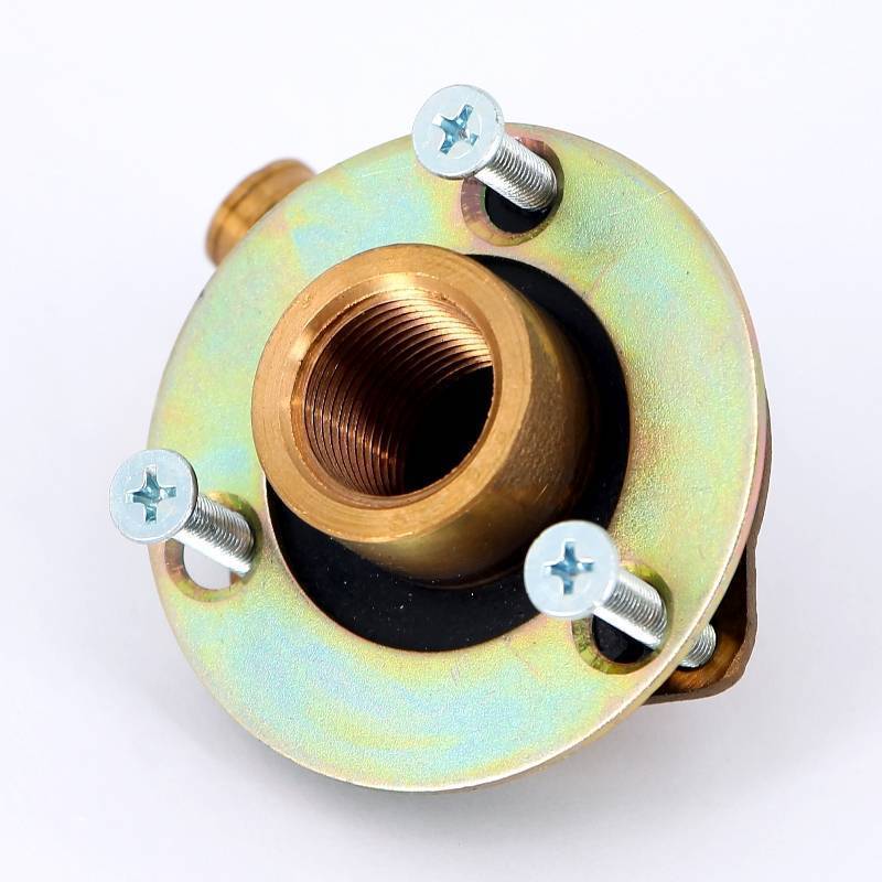 Водорозетка надвижная REHAU RAUTITAN RX+ 16x1/2 ВР бронза для гипсокартона 28 мм 456374