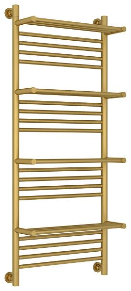 Полотенцесушитель водяной Сунержа Богема с 4 полками 500x1200 мм матовое золото 032-0224-1250