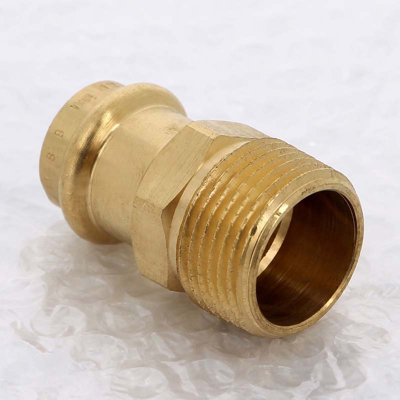 Муфта пресс с наружной резьбой Viega Profipress G 22 мм х 1 бронза 346188