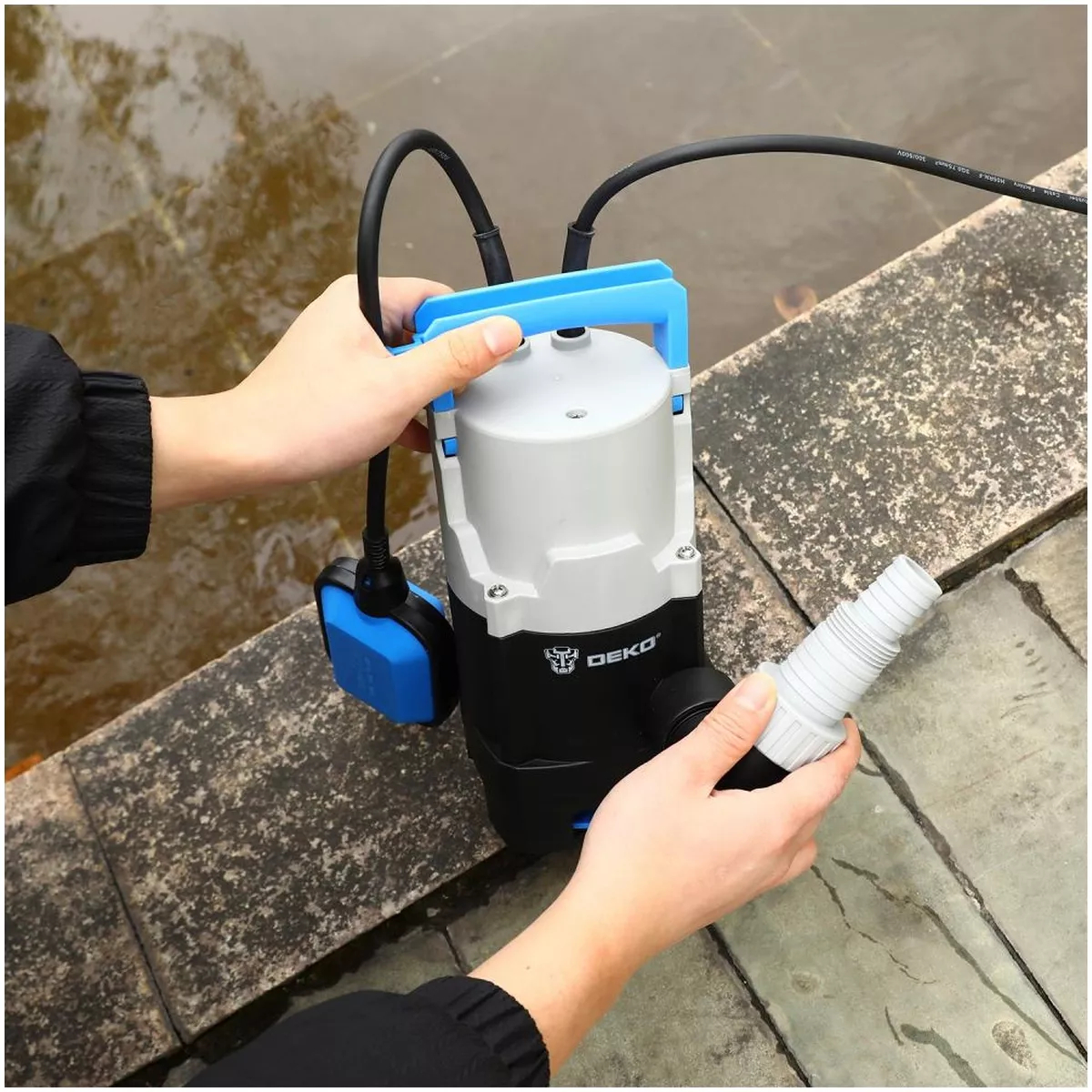 Насос дренажный DEKO DWP-400P 400 Вт