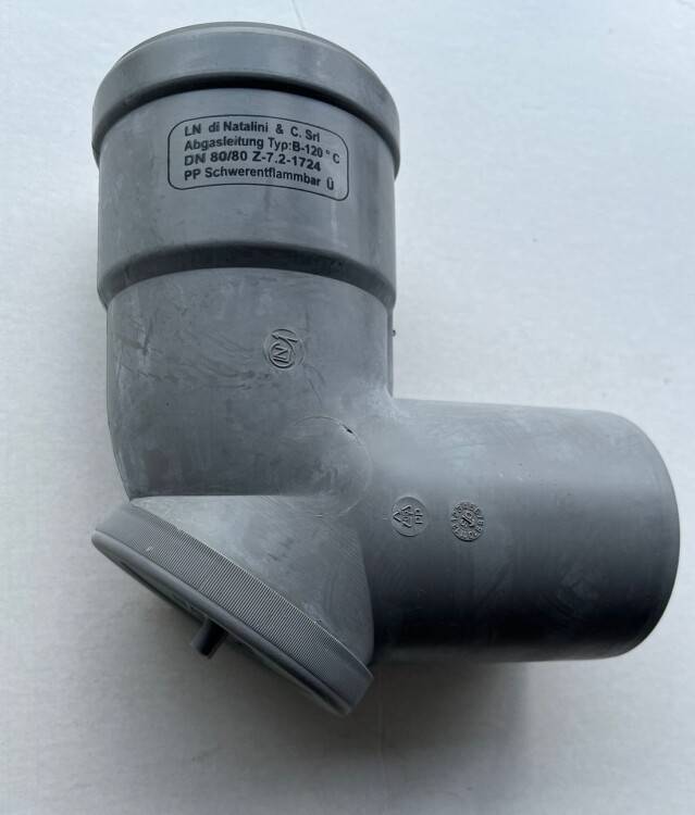 Колено с ревизией Wolf 87° DN 80 2600545