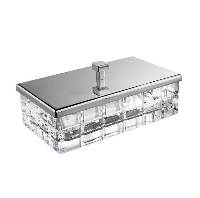 Контейнер настольный 3SC Palace 230х125х100 мм никель сатинированный PA78ACRNX