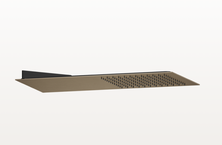 Верхний душ, Gessi, Tremillimetri, Quadro, 300-300, цвет-Coffee Brushed bronze PVD