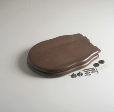 Сиденье для унитаза Alice Boheme орех крепления золото MC28N2S