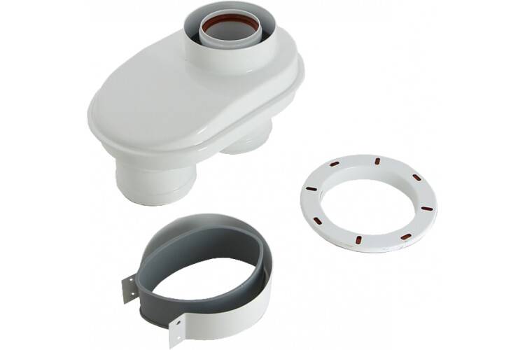 Адаптер для подключения раздельных труб BAXI ECO Classic / ECO Nova 80/80 мм 71413620