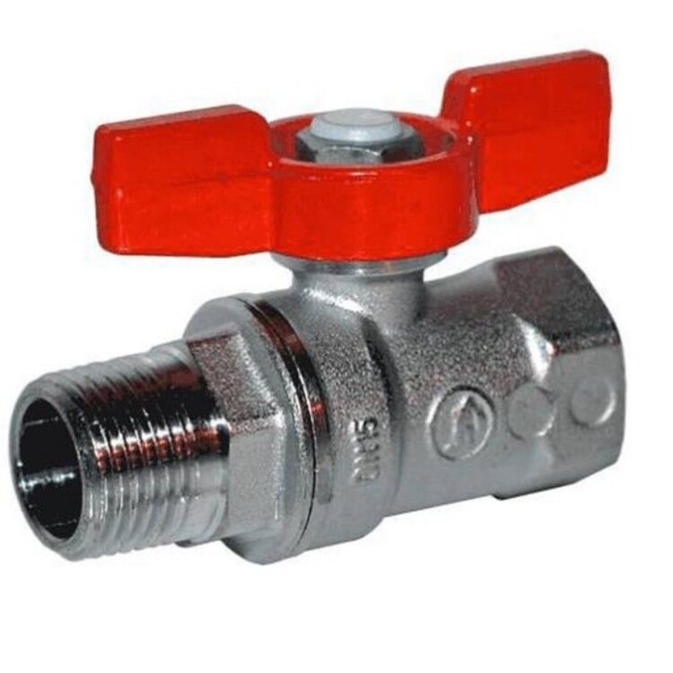 Кран шаровой Giacomini R254D 1/2 дюйма ВН бабочка R254X003R