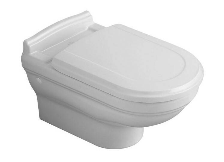 Унитаз подвесной Villeroy & Boch Hommage 370x600 мм CeramicPlus альпийский белый 6661B0R1