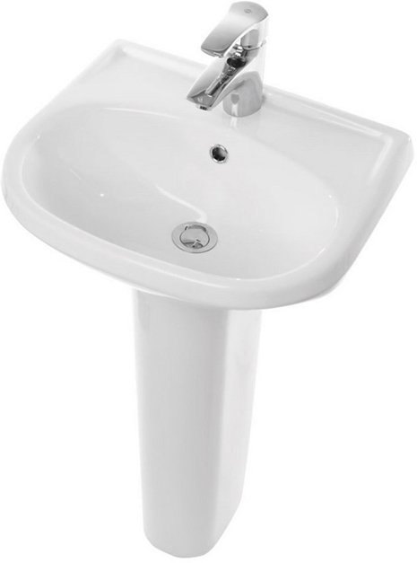 Умывальник пьедестальный ВКС КОМФОРТ 50 Белый WB.PD/Comfort/50-C/WHT.G/S1