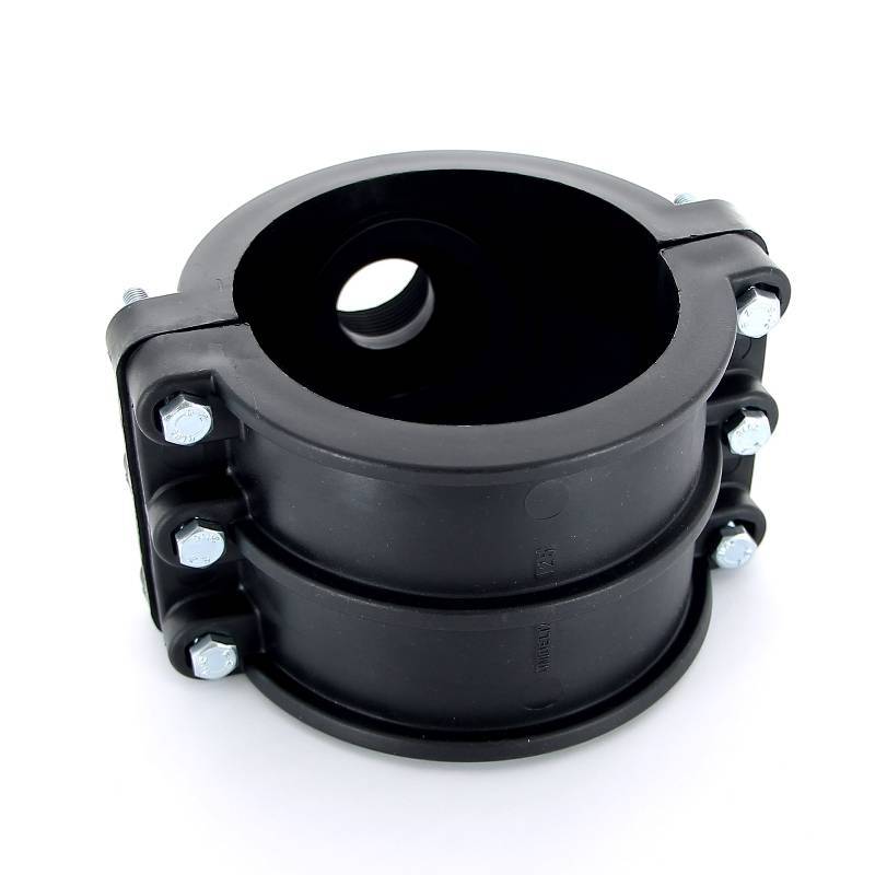 Седловая врезка Unidelta 125х1 1/4 4 болта для труб ПНД 1019125005