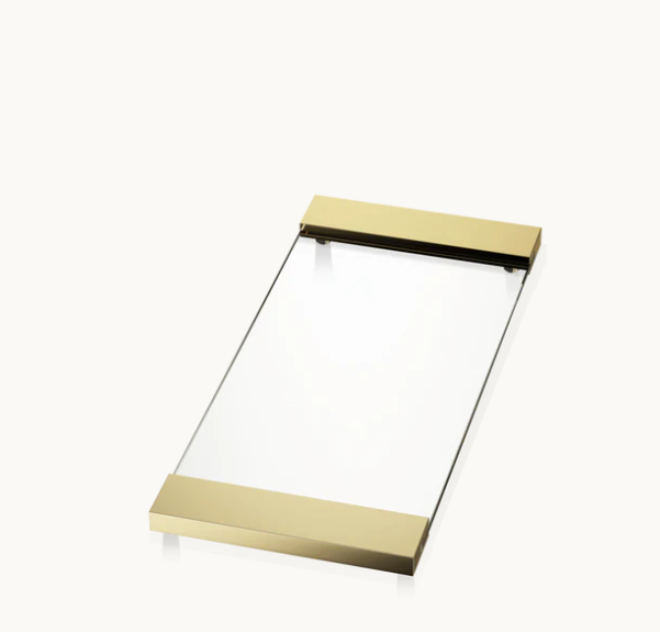 Лоток Decor Walther TAB 37 170х370х15 мм золото 24 карата/прозрачное стекло 0848822