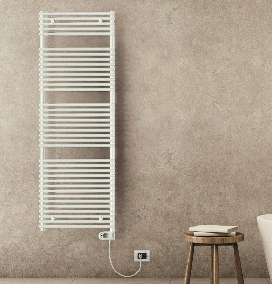 Полотенцесушитель электрический Lazzarini E-Catania 500 Вт прямой белый 5231