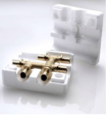 Крестовина REHAU RAUTITAN MX 16-16-16-16 латунь 11777011001