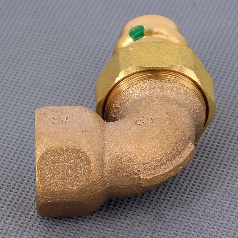 Угол с разъемным соединением пайка-В Viega 18х3/4 коническое уплотнение 216962