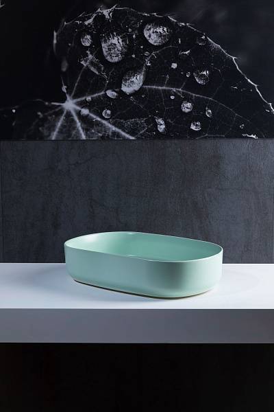 Раковина накладная Allen Brau Fantasy 55 см зеленый 4.11022.MT